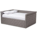 Grey Tufted Full Daybed W67721