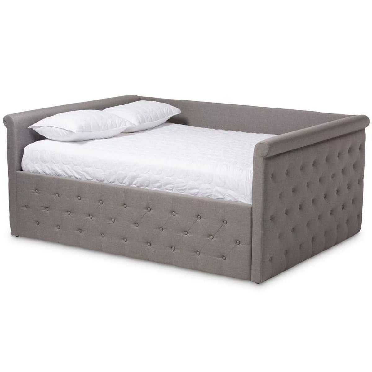 Grey Tufted Full Daybed W67721