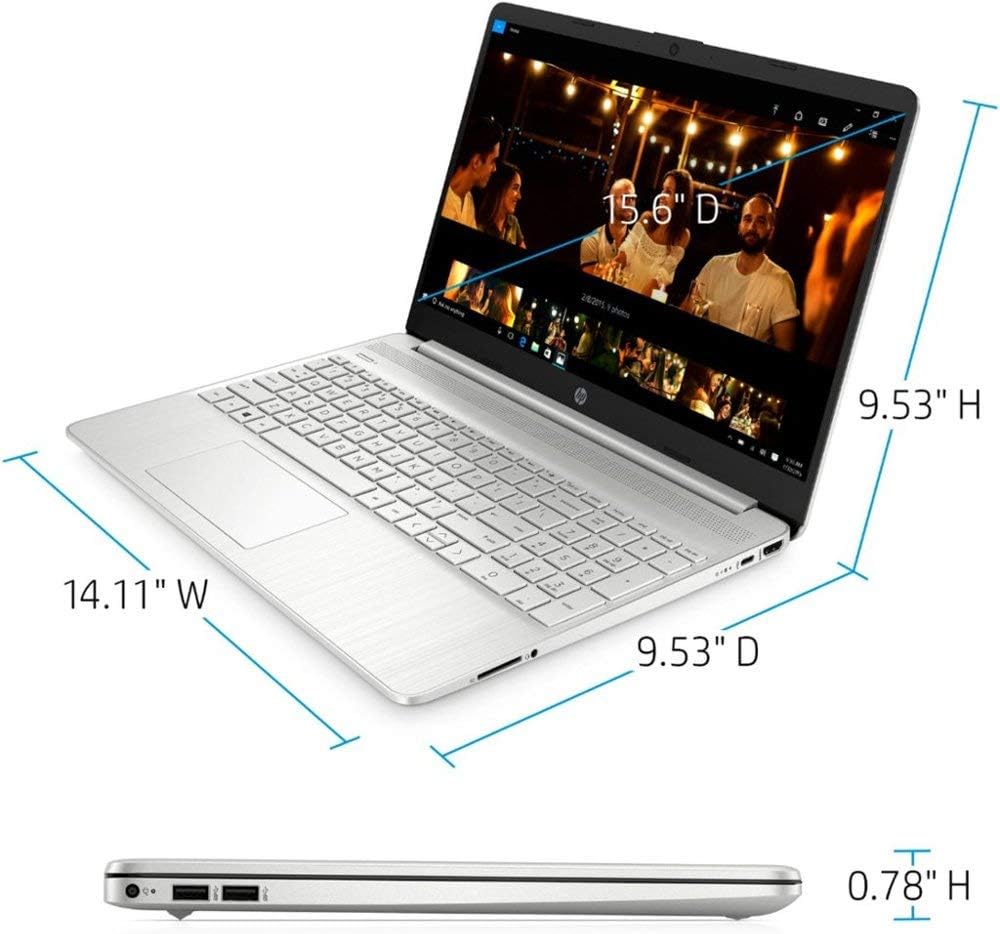 15.6" FHD Touchscreen Display Laptop, AMD 8-core R7-4700U, 32GB RAM 1TB SSD, Silver V5665