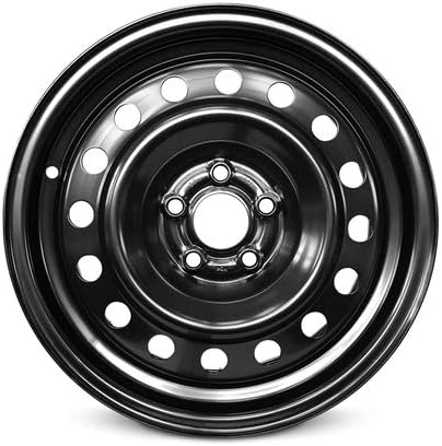 15 Inch 5 Lug Black Steel Wheel M377