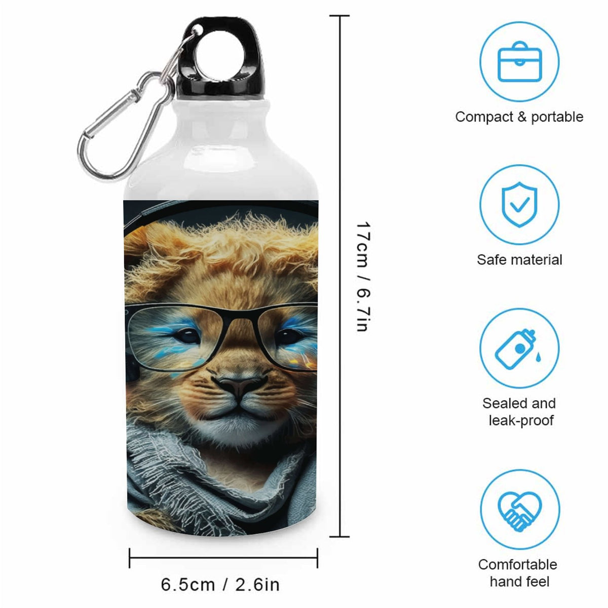 400ml Sport Aluminum Water Bottle with Twist Cap F204827