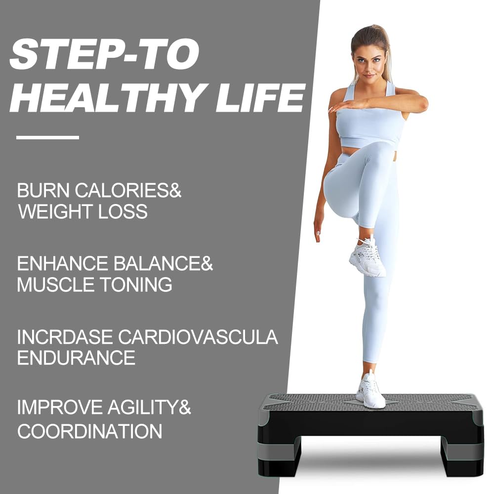 Aerobic Exercise Step, Adjustable Height O37282