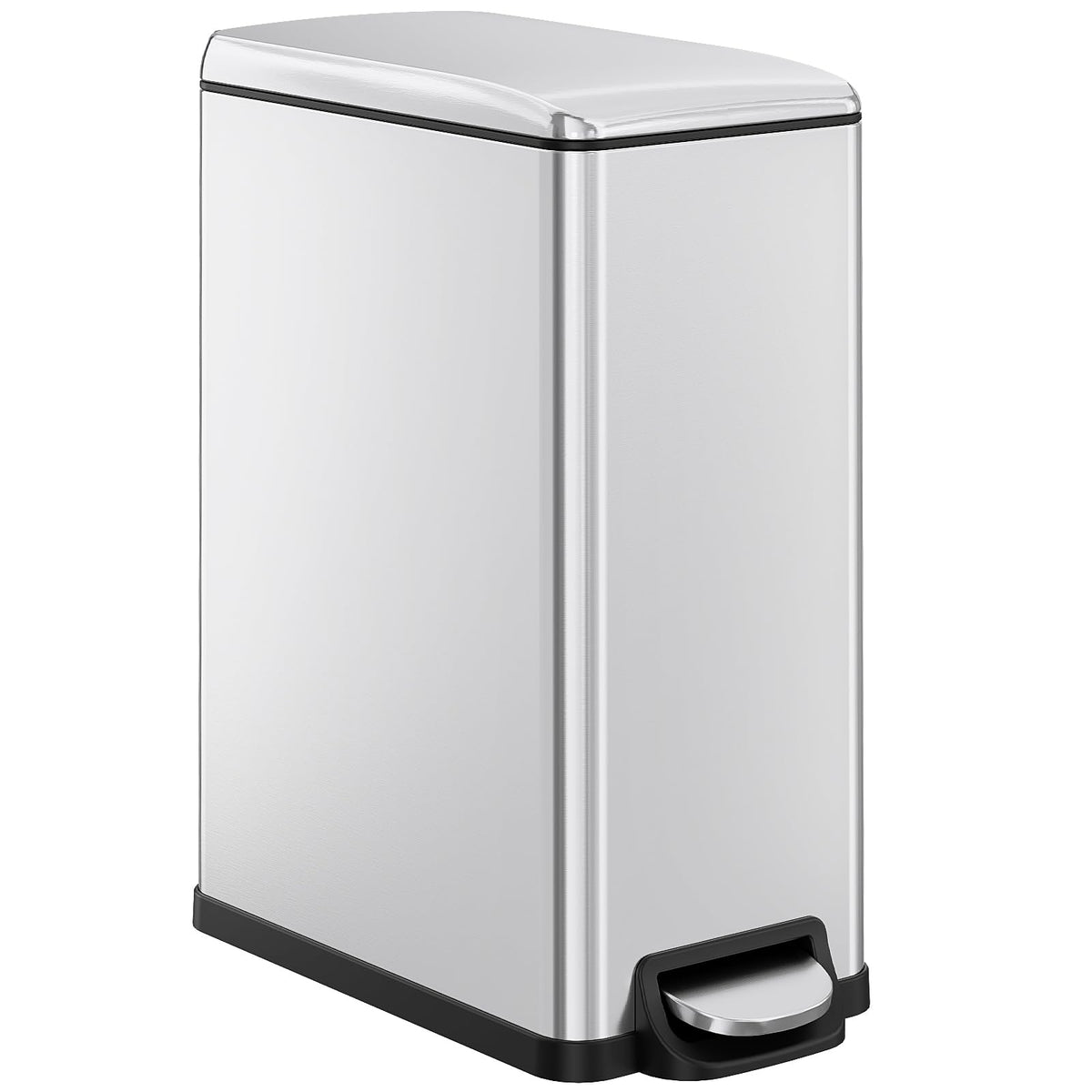 13.2 Gal Stainless Steel Slim Kitchen Trash Can J15753
