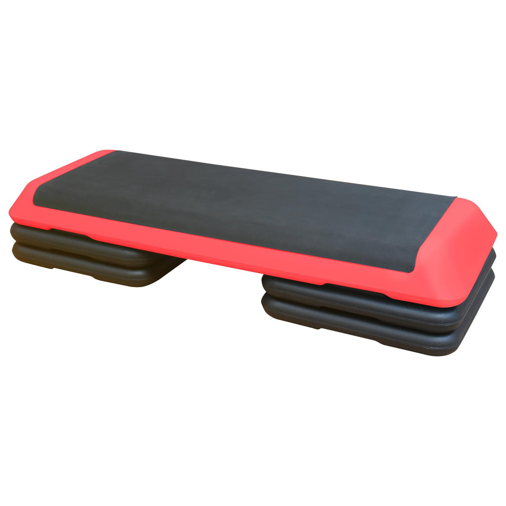 Adjustable Aerobic Workout Step Platform with 4 Stackable Risers H842