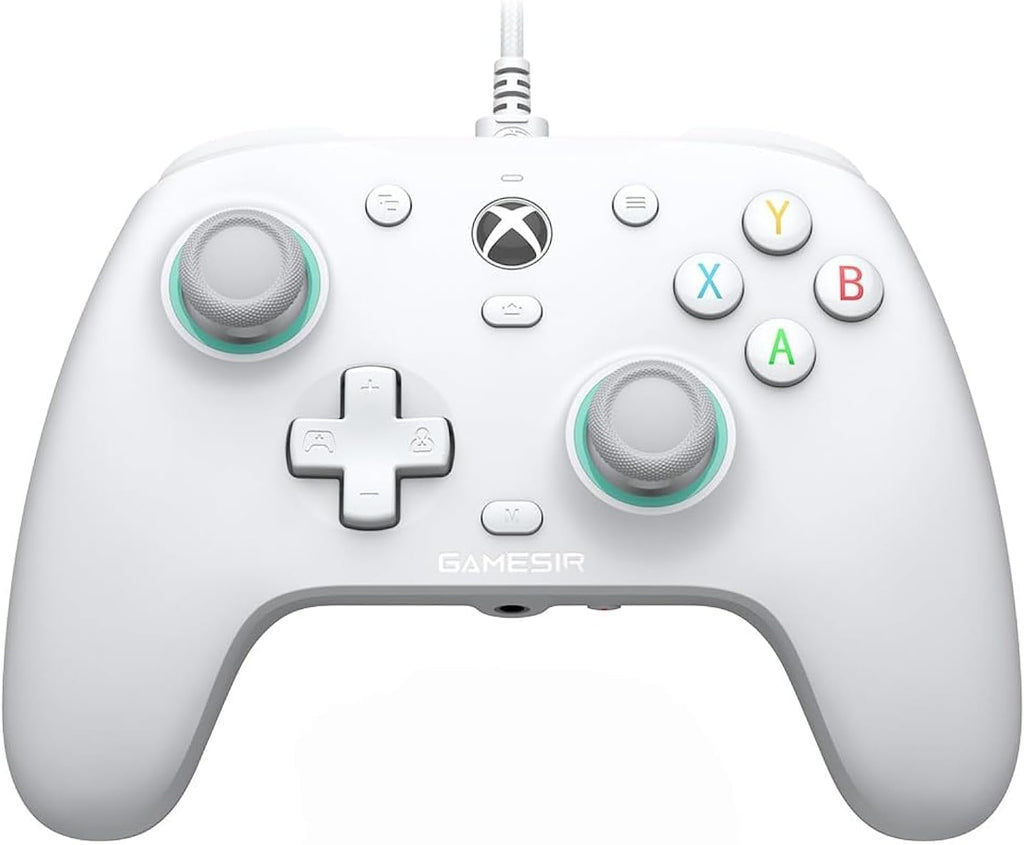Wired Gamepad with Hall Effect Joysticks and 3.5 mm Audio Jack White T479