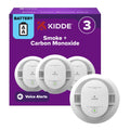 Smoke & CO Detector, AA Battery-Powered, 3 Pack D487
