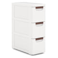 3 Drawer Narrow Rolling Storage Cart with 4 Wheels V92324
