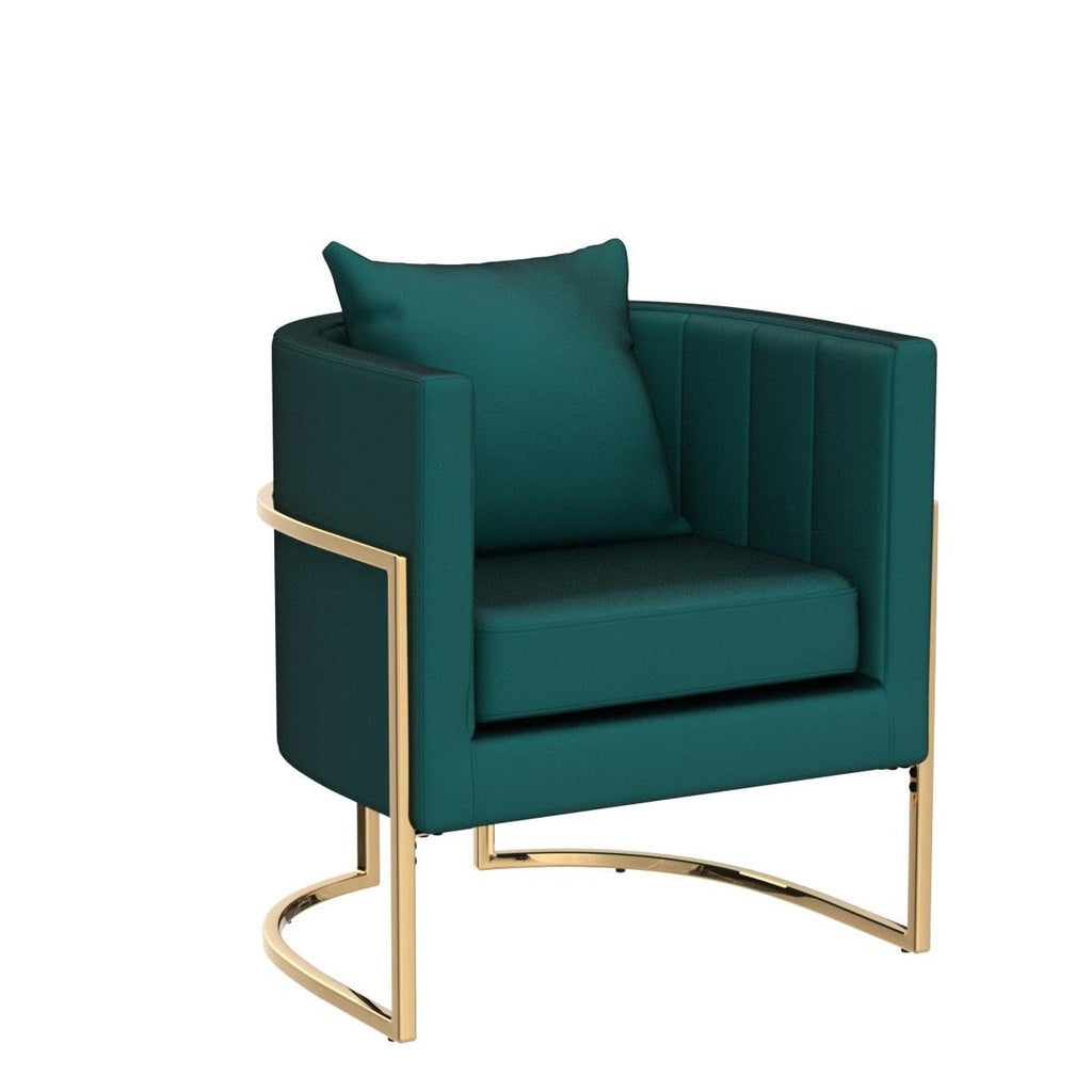 Velvet Accent Chairs Set of 2 Green I889166