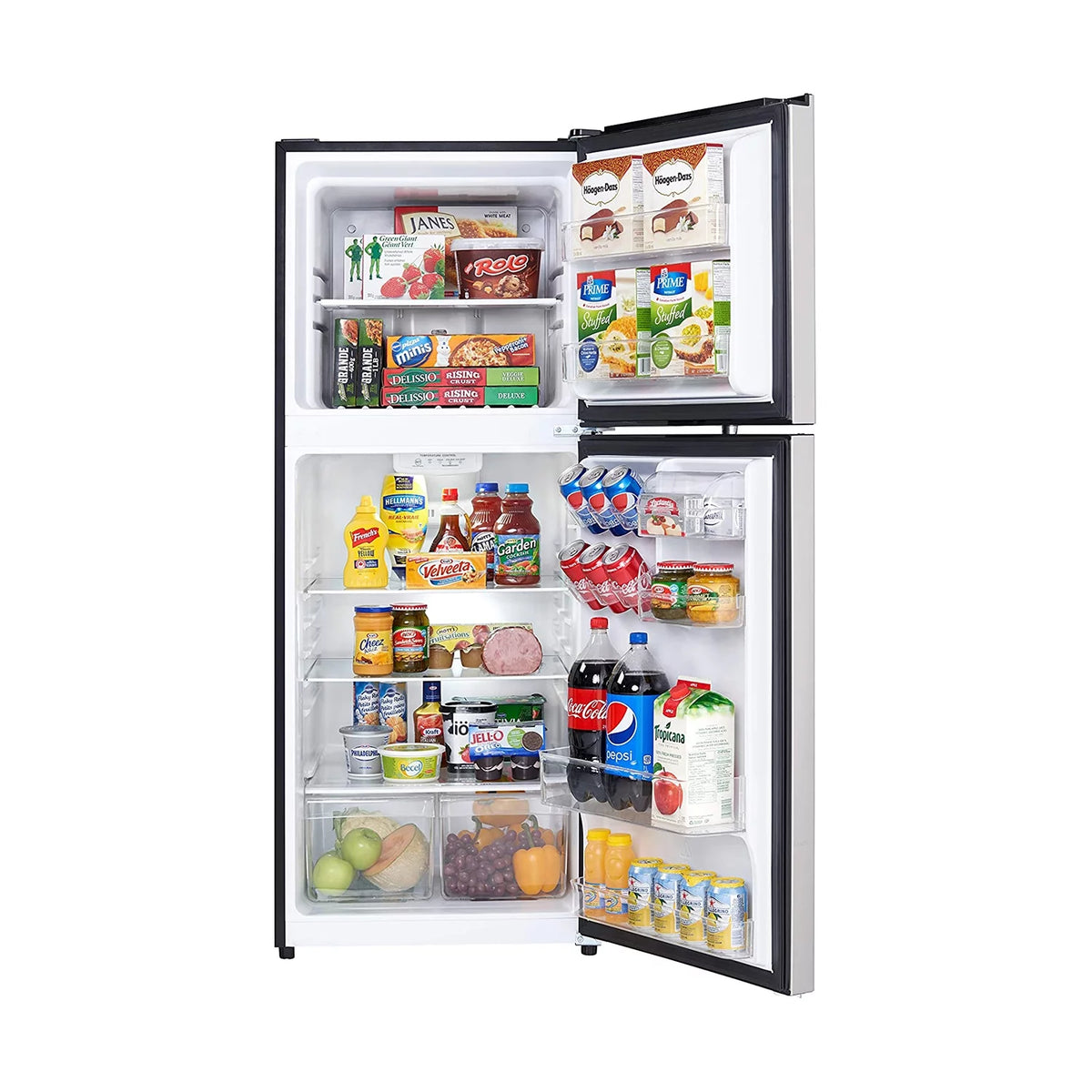 10.1 Cu. Ft. Refrigerator with Freezer Stainless Steel Look N4227
