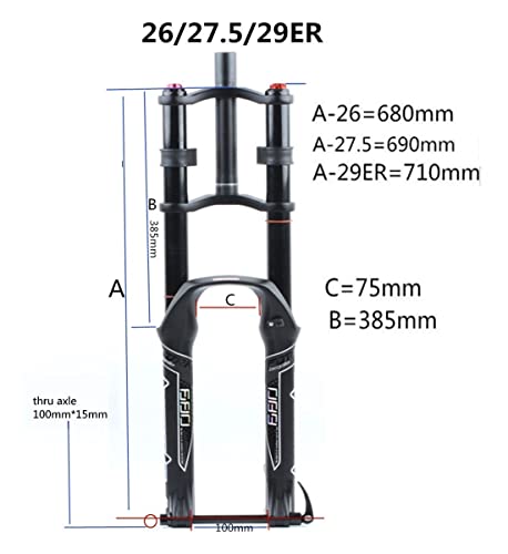 26 27.5 29 Inch Air Double Shoulder Front Fork Z257957