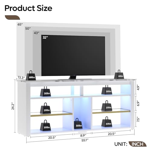 Carbon Fiber Black TV Stand with Storage P1427