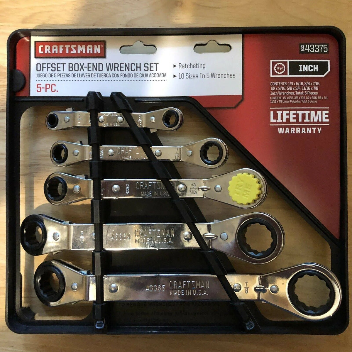 5 pc. Offset Ratchet Wrench Set U3561