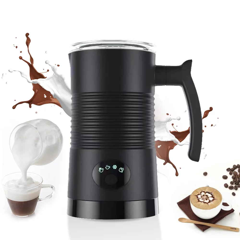 Milk Frother 4 in 1 400W Detachable Non-Stick Interior 11.84oz Electric Automatic Milk Frother J580