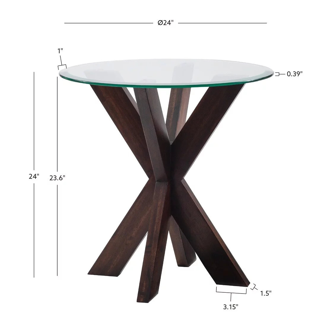 White Painted Glass Top Side Table S229672