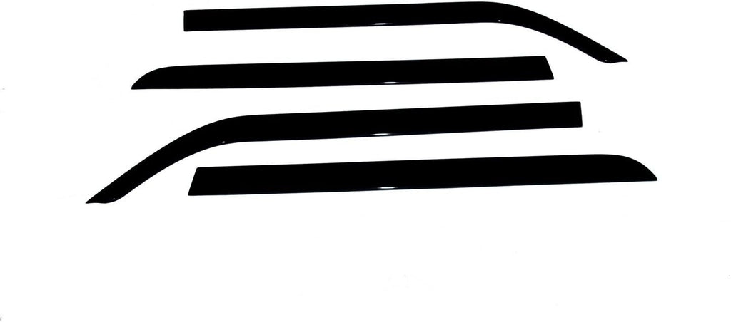 4-Piece Dark Smoke Side Window Deflector for Toyota Tundra Double Cab D98598