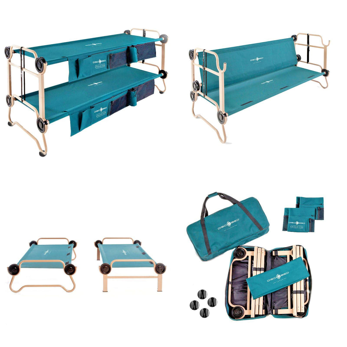 Large Cam-O-Bunk Cot with Organizers L898539