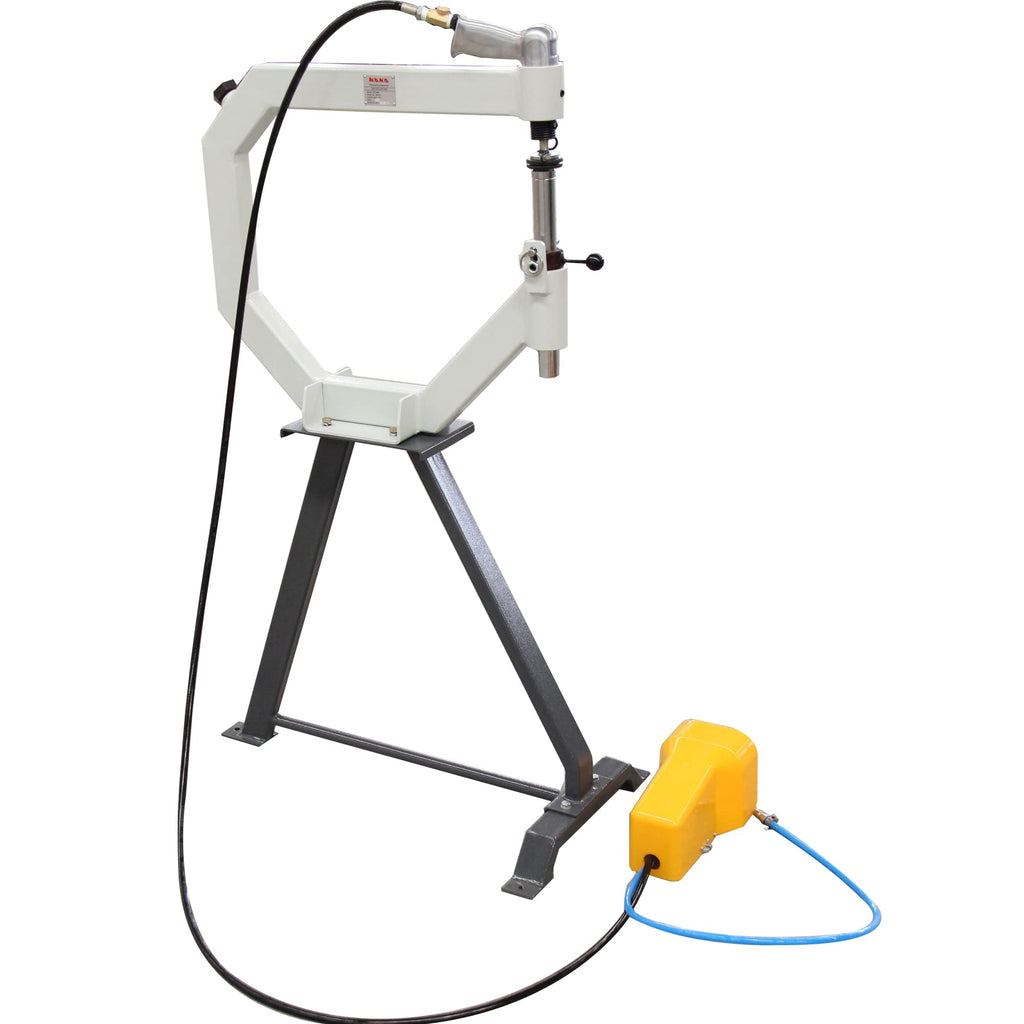 19.6" Throat Pneumatic Planishing Hammer with Steel Frame Stand & Foot Pedal E2980