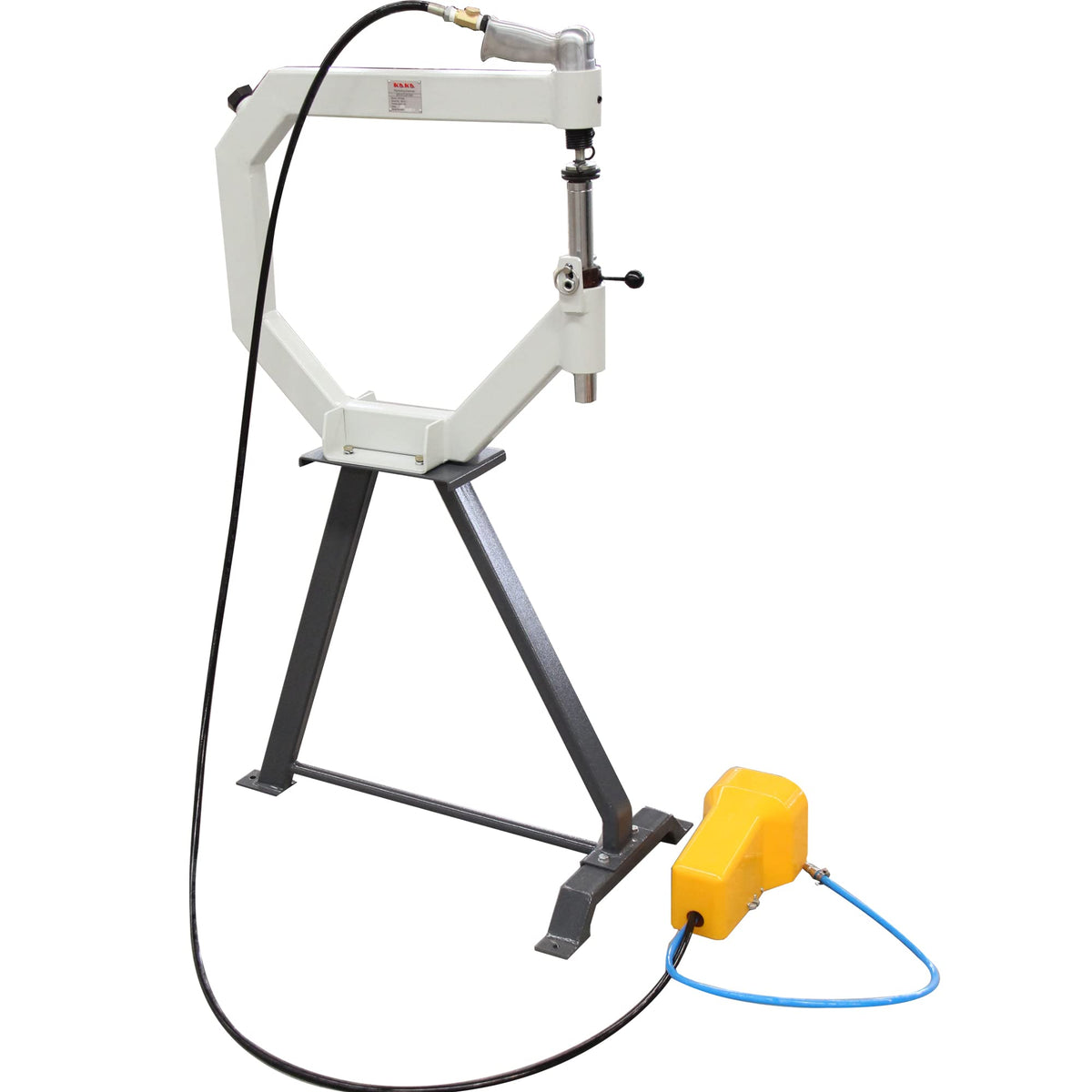 19.6" Throat Pneumatic Planishing Hammer with Steel Frame Stand & Foot Pedal E2980