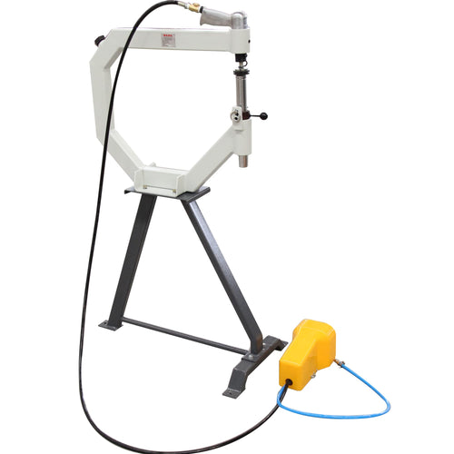 19.6" Throat Pneumatic Planishing Hammer with Steel Frame Stand & Foot Pedal E2980