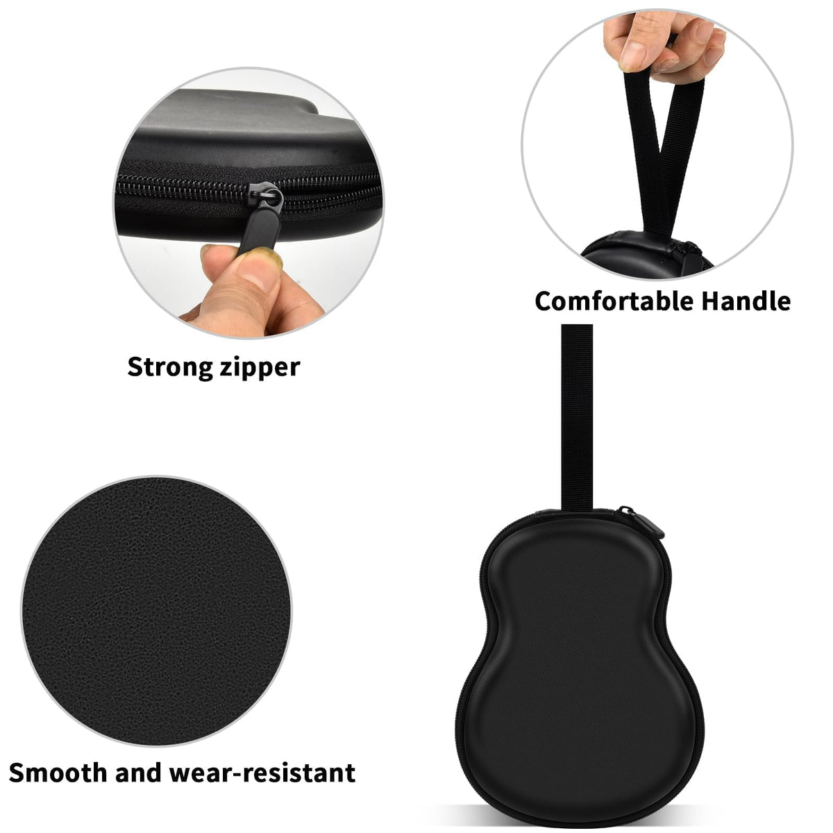 Guitar Pick Holder Case 63+ All Size Plectrums Storage Pouch N46987