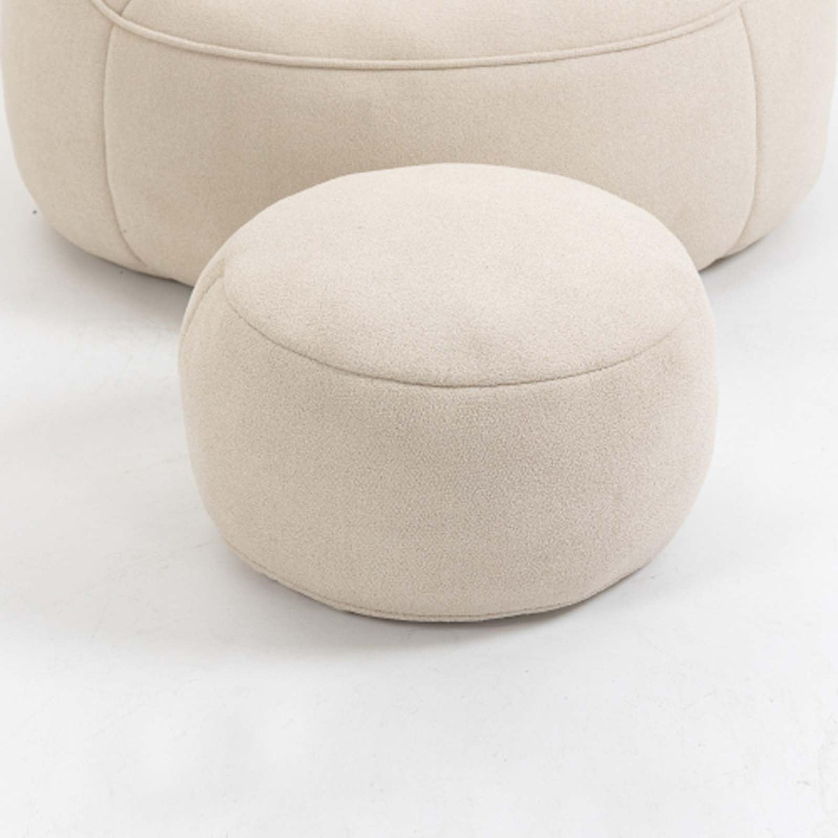 Memory Foam Bean Bag Chair with Ottoman W9056