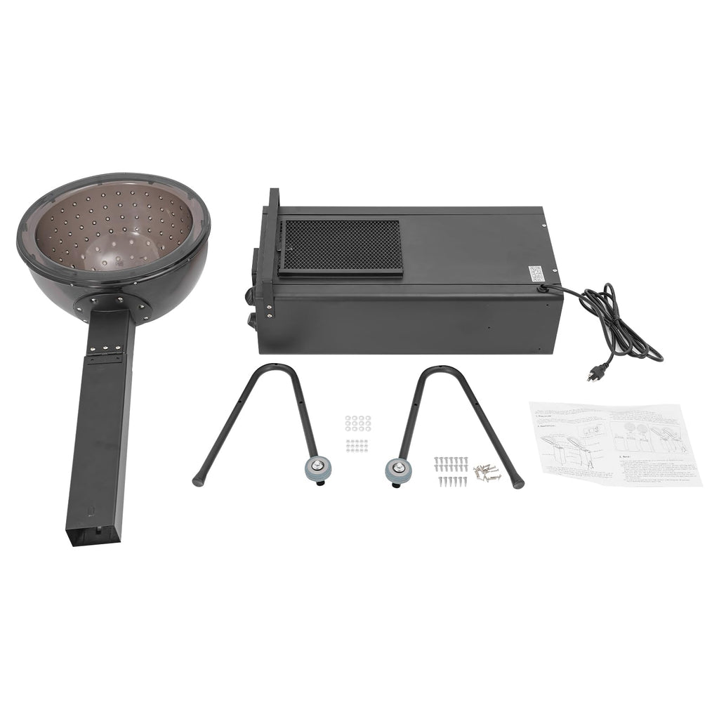 Black 1200w Hooded Hair Dryer with Timer P297056
