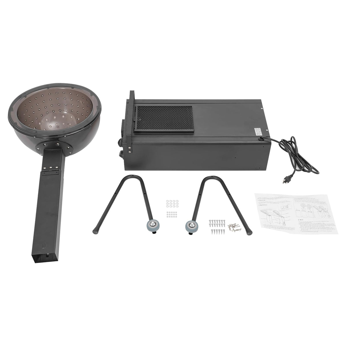 Black 1200w Hooded Hair Dryer with Timer P297056