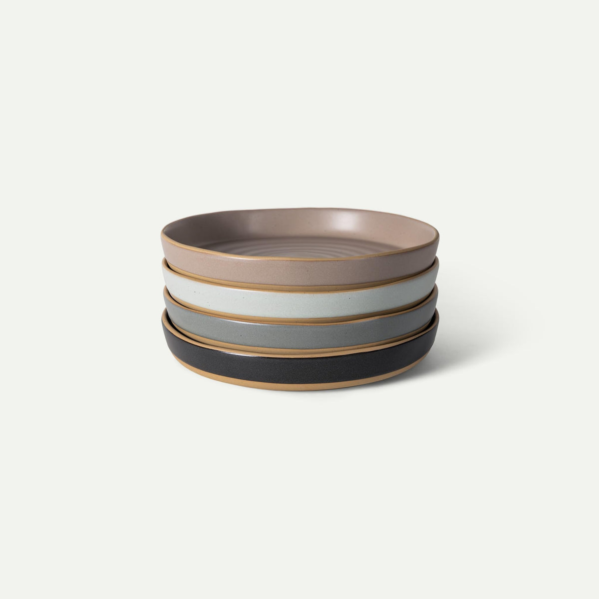 Ceramic Pasta Plate Wide Bowls Set of 4 N5895