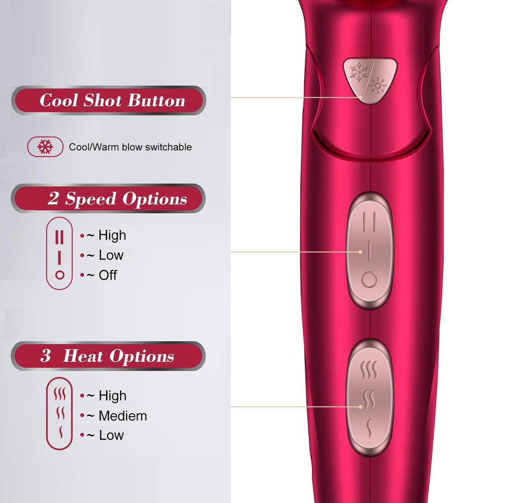1875W Ceramic Tourmaline Hair Dryer S9556