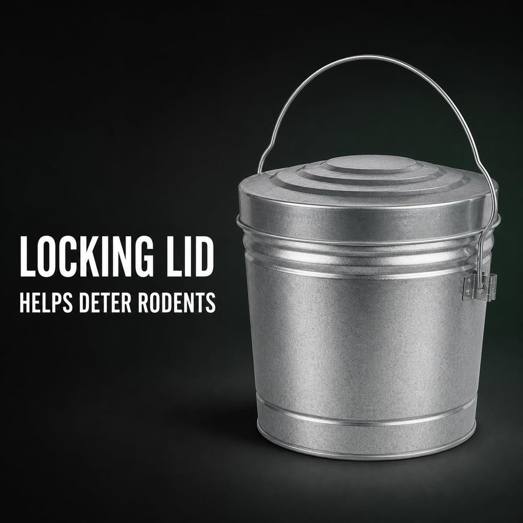 6 Gallon Steel Locking Can with Wire Handle D704850