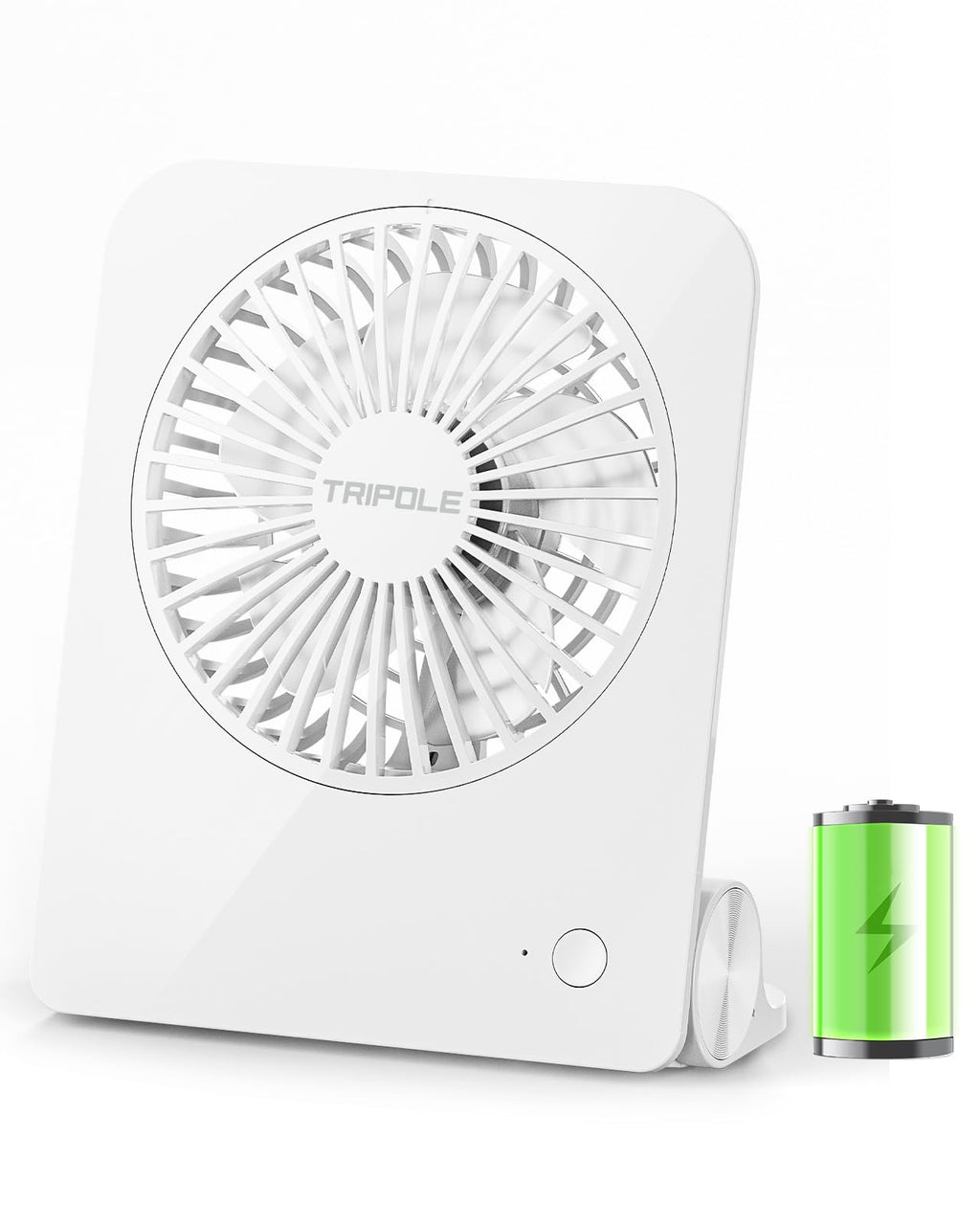 Small Portable Desk Fan 2000 mAh Rechargeable Battery 4.5 Inch K261543