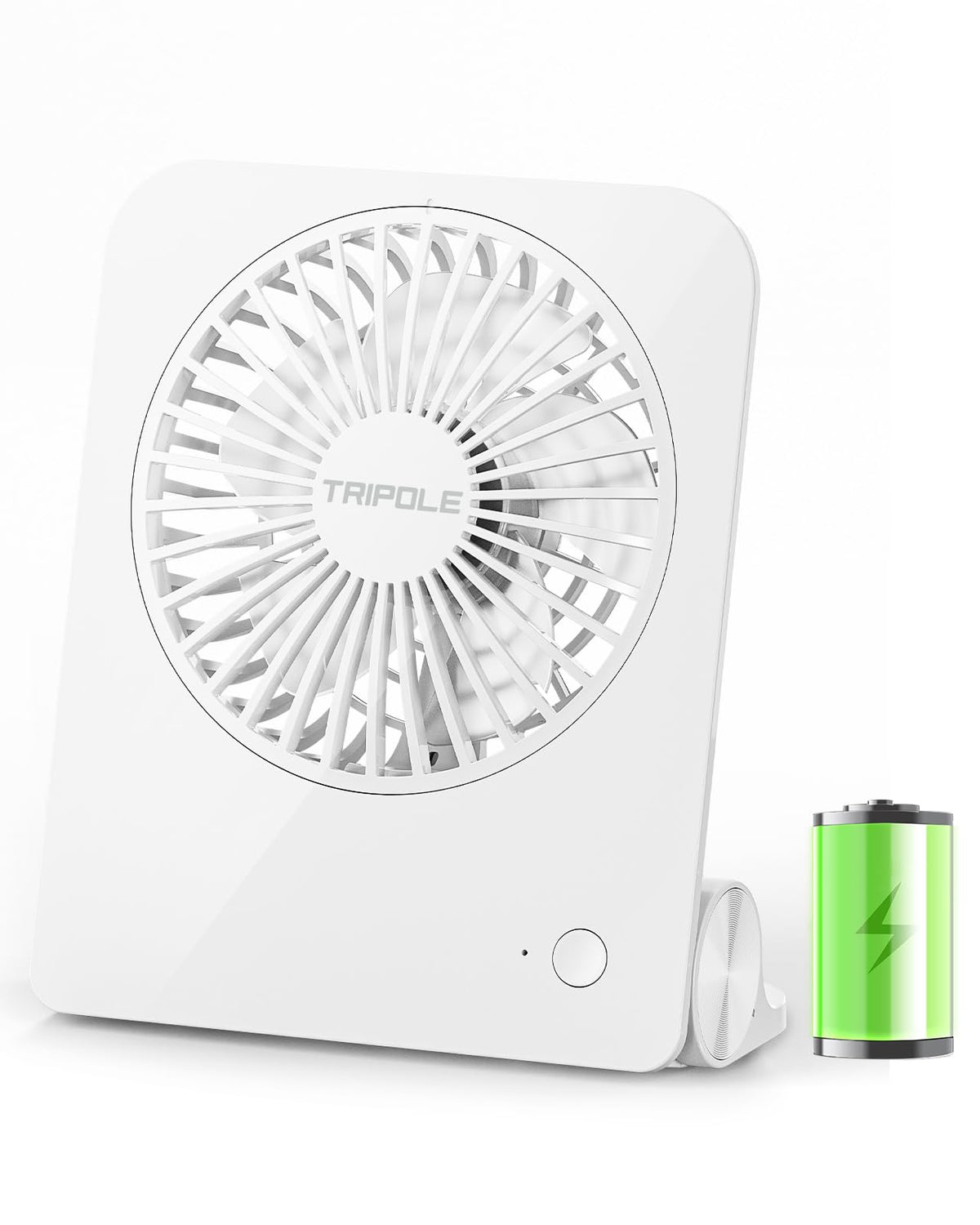 Small Portable Desk Fan 2000 mAh Rechargeable Battery 4.5 Inch K261543