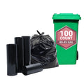 Heavy Duty Black Trash Bags, 100 Count, 40in x 46in U187185