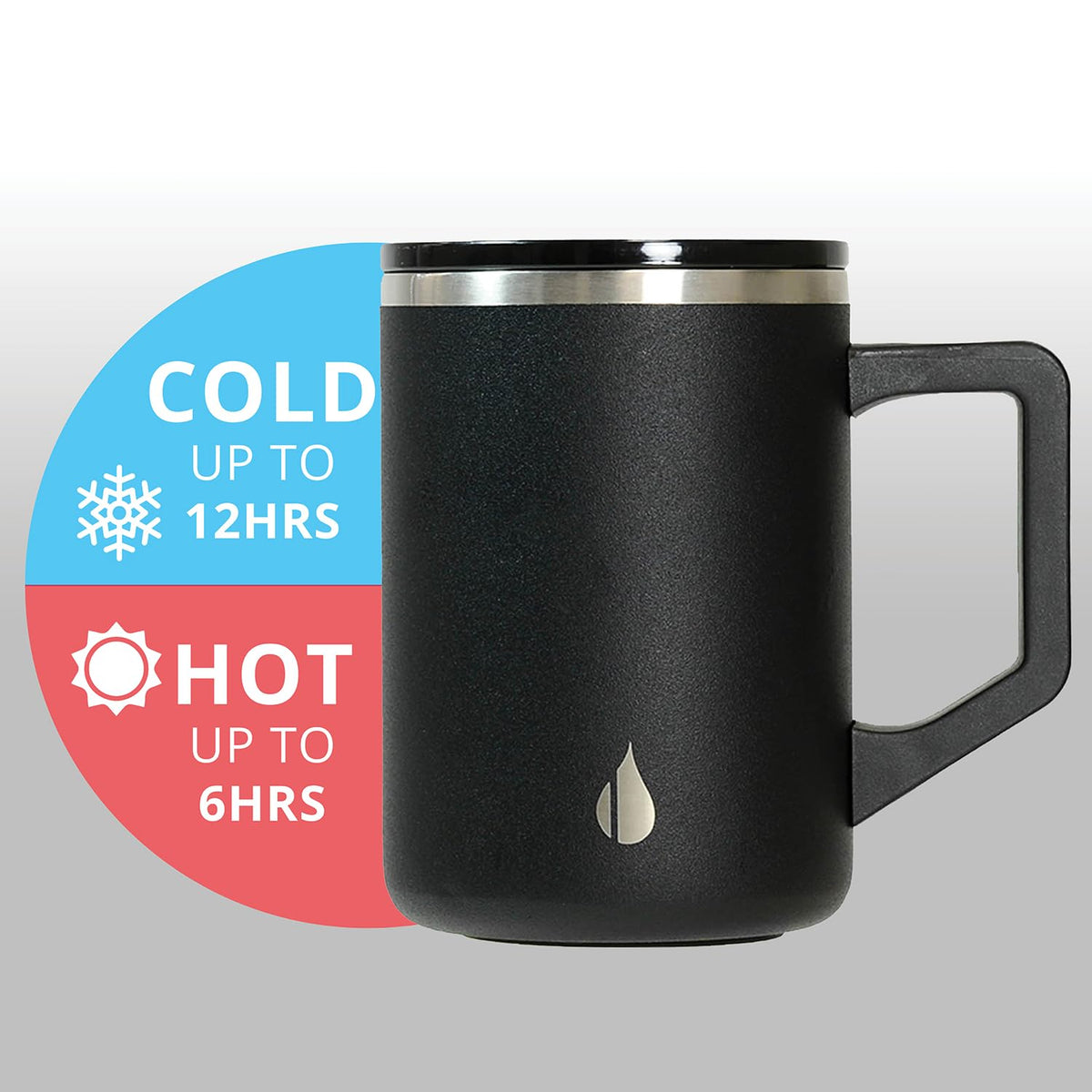16oz Insulated Stainless Steel Coffee Mug with Lid I105612