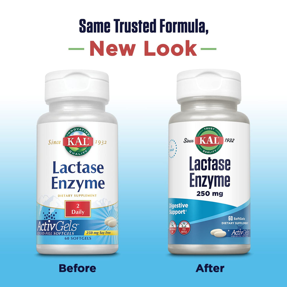 Lactase Enzyme 250 mg 60 SoftGels Y70270