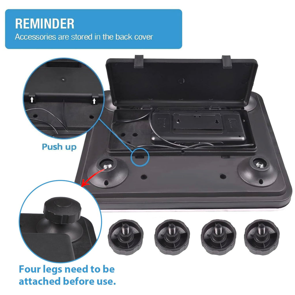 Heavy Duty Shipping Scale 660lbs Stainless Platform D889819