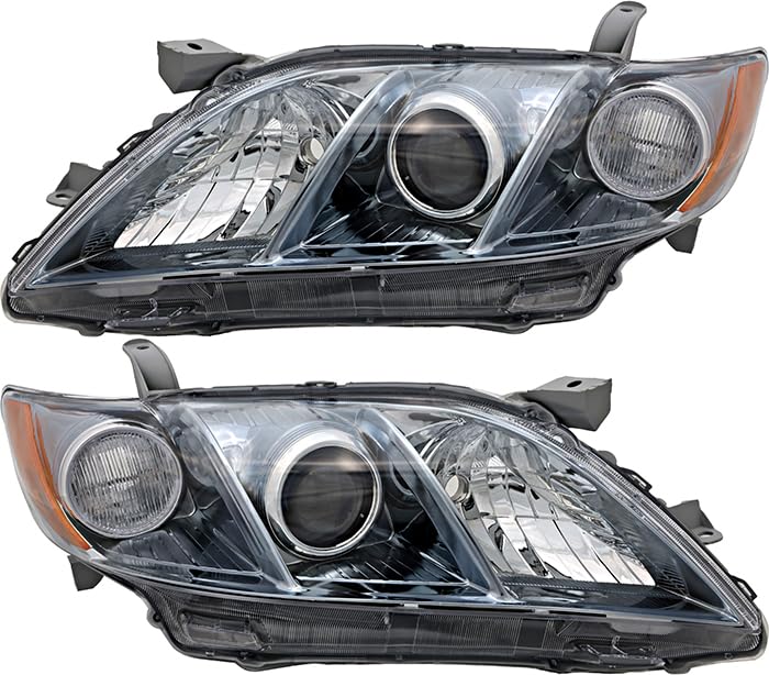 Toyota Camry Hybrid Headlights Lamps 2007 2008 2009 M1522