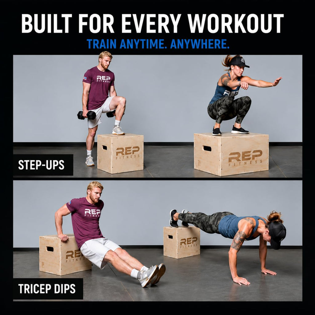 Wood Jump Box 12 to 30" Range of Wooden Step Platforms I7309