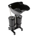 Portable Shampoo Bowl with Electric Pump, Adjustable Height, Dual Bucket Design Q4812