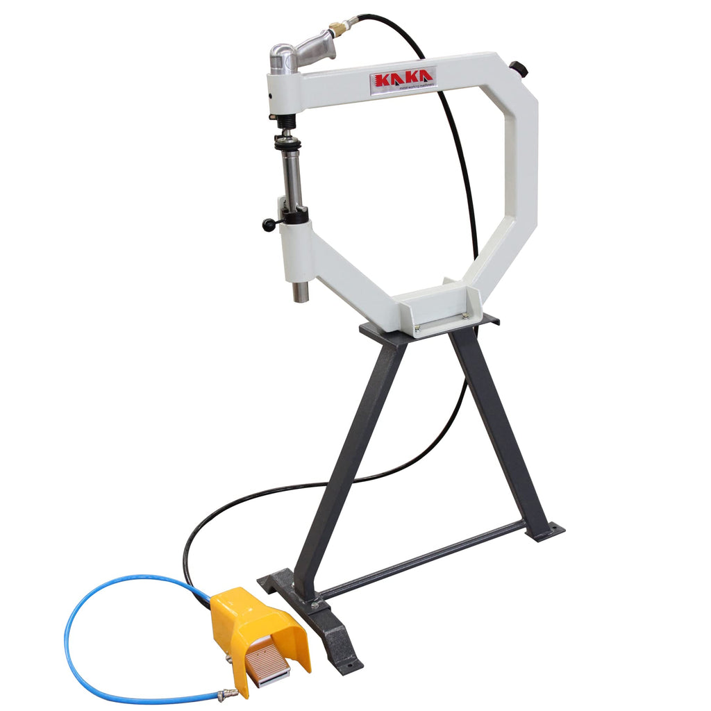 19.6" Throat Pneumatic Planishing Hammer with Steel Frame Stand & Foot Pedal E2980