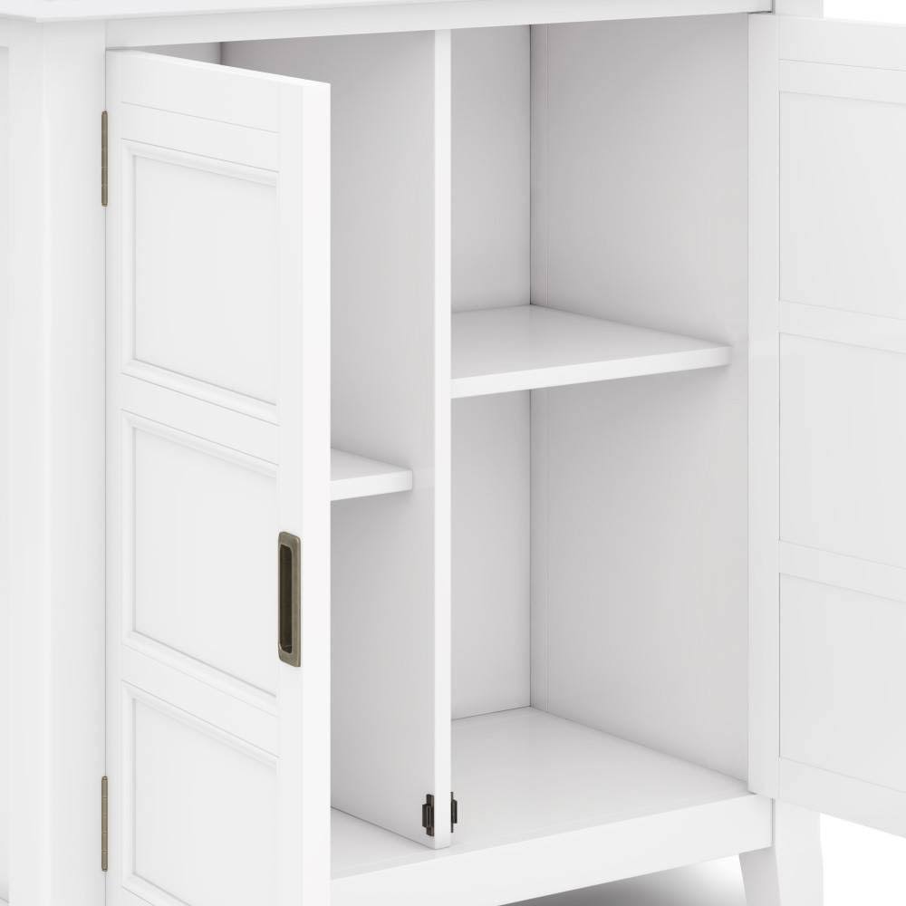 Solid Wood Low Storage Cabinet in Espresso Brown M651527