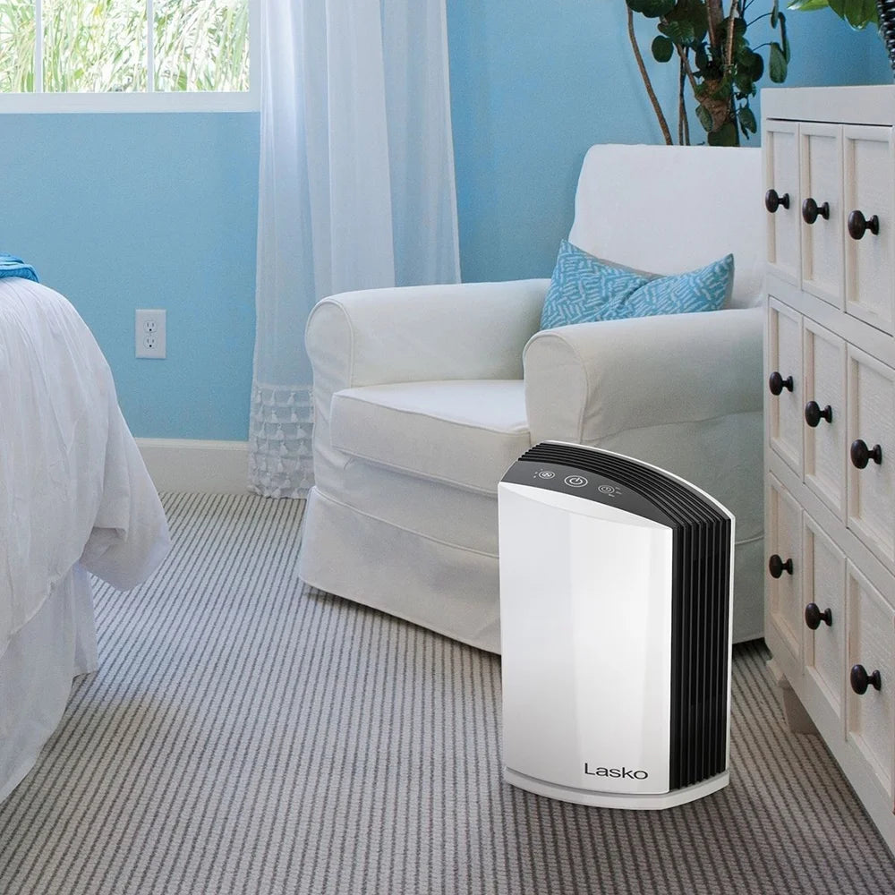 White Desktop Air Purifier with Timer F3812
