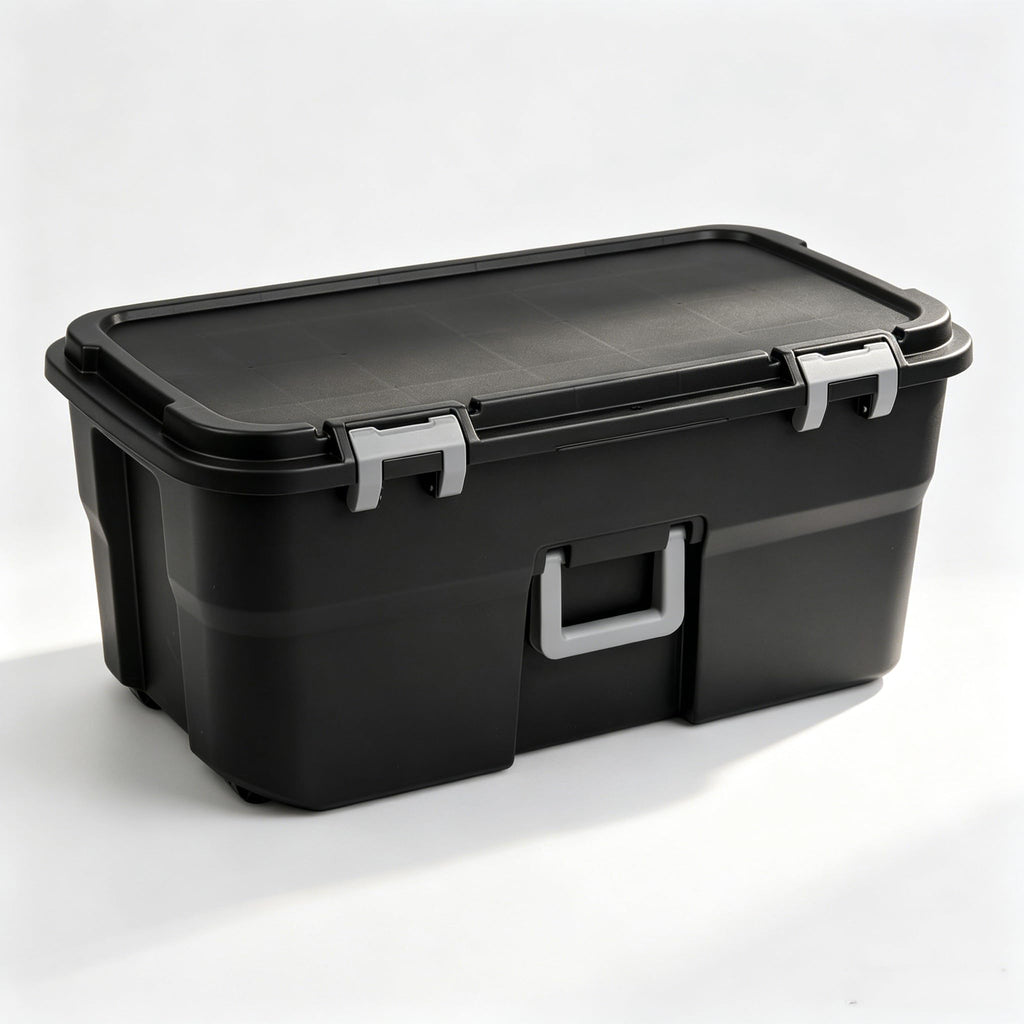 Black 22 Gal Wheeled Polypropylene Storage Trunk B770
