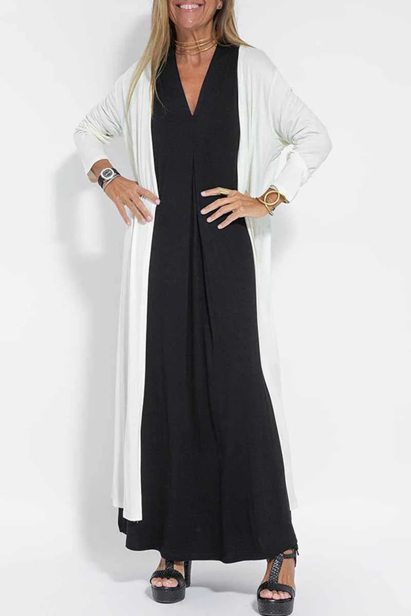 Solid Slit Cardigan Outerwear X239