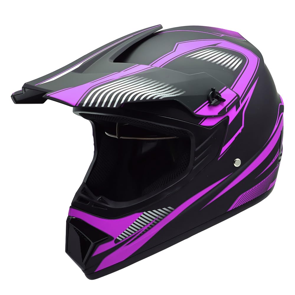 Adult Off-Road ATV Motocross Helmets with Goggles Gloves E671