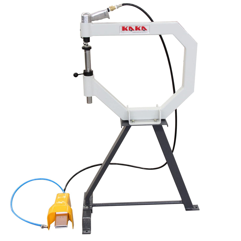 19.6" Throat Pneumatic Planishing Hammer with Steel Frame Stand & Foot Pedal E2980