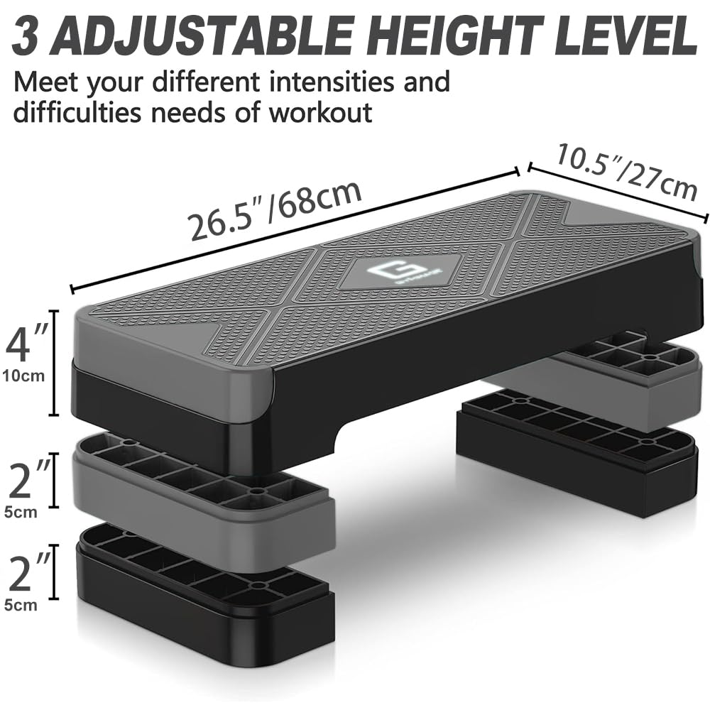 Aerobic Exercise Step, Adjustable Height O37282