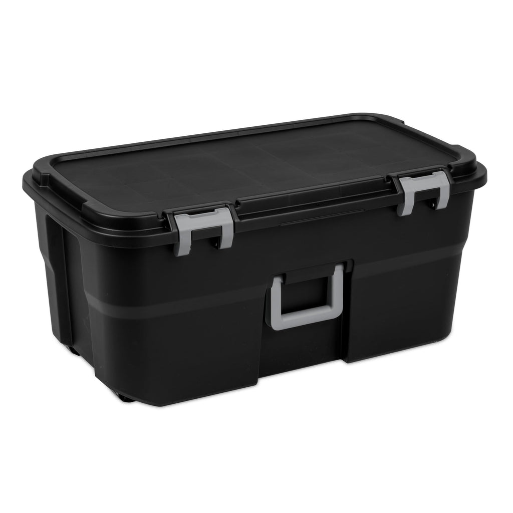 22 Gallon Lockable Heavy-Duty Plastic Storage Trunk Z31942