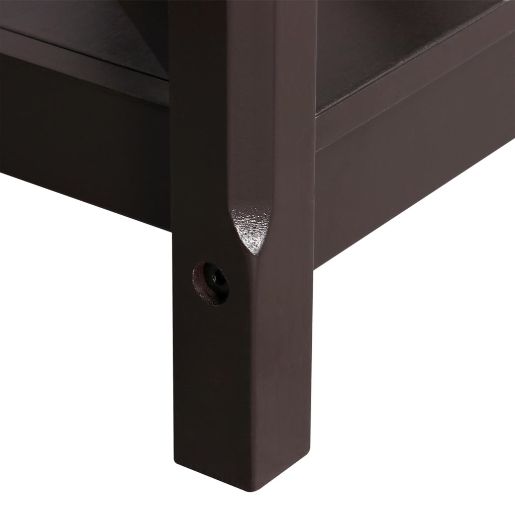 Espresso 20 x 18 Inch End Table Set of 2 R90058