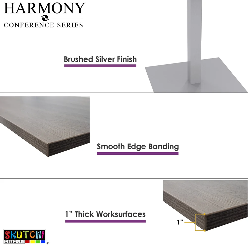 8 Person Rectangular Conference Table with Power And Data H479